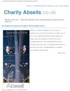 >> Charity Abseils with Rock and Ice -Specialists in Charity Abseil Events in the UK