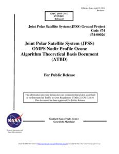 Ozone depletion / NPOESS / Oxygen / Ozone / International Space Station / HTTP Secure / Spaceflight / Joint Polar Satellite System / National Oceanic and Atmospheric Administration
