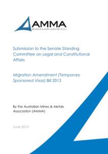 Submission: Migration Amendment (Temporary Sponsored Visas) Bill 2013