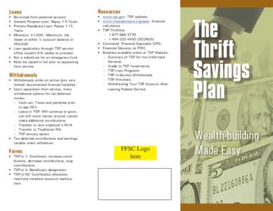 Federal Retirement Thrift Investment Board / Thrift Savings Plan / Financial services / Internal Revenue Code / Andrew Saul / TSPTALK / Financial economics / Investment / Civil service in the United States