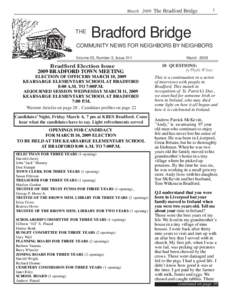 March 2009 The Bradford Bridge  THE 1