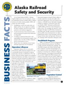 Union Pacific Railroad / Safety / Federal Railroad Administration / Trail / Alaska / Transport / Land transport / Operation Lifesaver