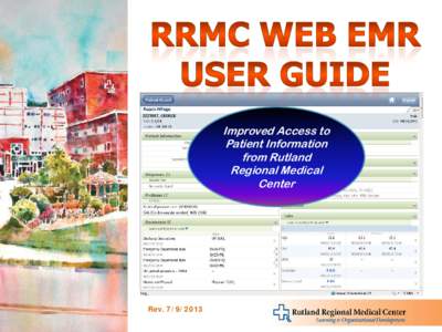 Improved Access to Patient Information from Rutland Regional Medical Center