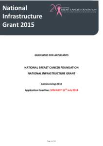 National Collaborative Breast Cancer Research Grant Program