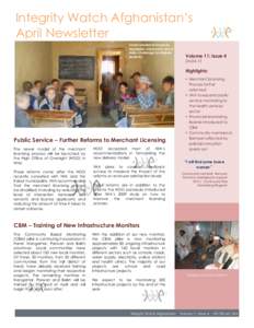 Integrity Watch Afghanistan’s April Newsletter Overcrowded and poorly equipped classrooms are a daily challenge for Afghan students.