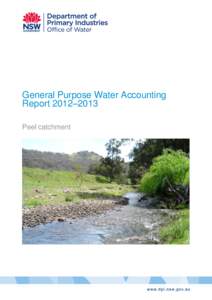 General Purpose Water Accounting Report[removed]Peel Catchment