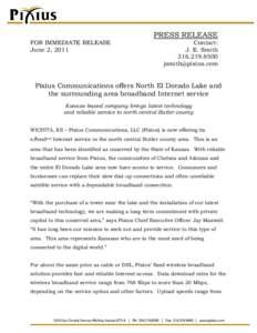 Microsoft Word - Press Release El Dorado Lake June 2011 rev b