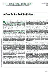 [removed]:36 Green Jeffrey Sachs: End the Politics  W