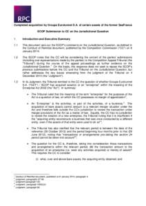 United Kingdom / United Kingdom labour law / Generally Accepted Accounting Principles / Mergers and acquisitions / Transfer of Undertakings (Protection of Employment) Regulations / Government procurement in the United States / Competition Commission / Going concern / Business / SNCF / SeaFrance