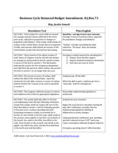 United States Office of Management and Budget / Balanced budget amendment / Public economics / Internal Revenue Service / Government / Economy of the United States / United States federal budget / Fiscal policy / Economic policy / Baseline