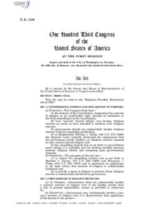 American studies / Politics of the United States / United States federal legislation / Religion in the United States / Religious Freedom Restoration Act / Sherbert v. Verner / Free Exercise Clause / Employment Division v. Smith / United States Constitution / Separation of church and state / First Amendment to the United States Constitution / Law