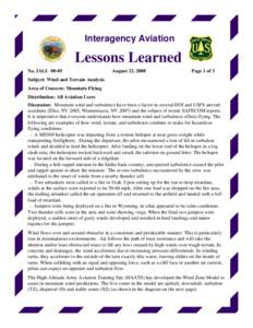 Interagency Aviation  Lessons Learned No. IALL[removed]August 22, 2008