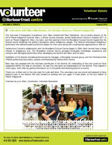 Volunteer Newsletter - August 2012 Final version