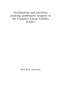 Magnetism / Compact Linear Collider / Seismometer / Geophone / CERN / Quadrupole / Magnet / Vibration isolation / Linear particle accelerator / Physics / Particle accelerators / Electromagnetism