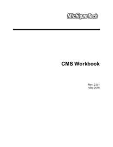 CMS Workbook  RevMay 2016  Table of Contents