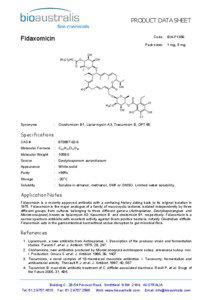 Micromonospora / Biology / Clostridium difficile / Macrolide antibiotics / Microbiology / Fidaxomicin