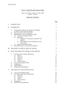 24 March[removed]JAPAN - TRADE IN SEMI-CONDUCTORS Report of the Panel adopted on 4 May[removed]L[removed]35S/116) TABLE OF CONTENTS