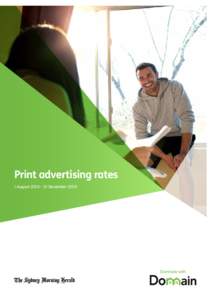 Print advertising rates 1 August 2013 – 31 December 2013 Domain modular display rates 0.5 module wide