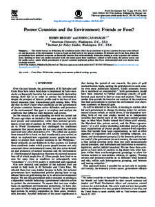 World Development Vol. 72, pp. 419–431, 750X/Ó 2015 The Authors. Published by Elsevier Ltd. This is an open access article under the CC BY-NC-ND license (http://creativecommons.org/licenses/by-nc-nd/4.0/).  