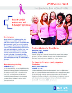 2012 Outcomes Report Inova Comprehensive Cancer and Research Institute Breast Cancer Awareness and Education Campaign