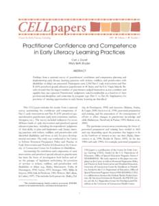 CELLpapers papers 2007 Center for Early Literacy Learning