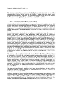 Annex 1: Findings from ECJ case law  This Annex presents brief synopses of some of the key legal points to be found in the case law of the European Court of Justice and its Court of First Instance / General Court with re