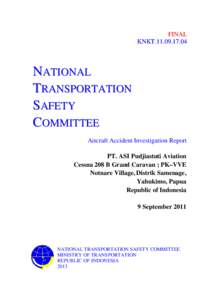 FINAL KNKTNATIONAL TRANSPORTATION SAFETY