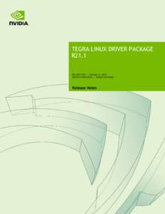 Tegra Linux Driver Package R21.1