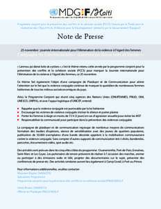 Note de Presse 25 nov PCCS-MDG-F