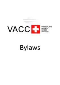 Bylaws  VACC SWITZERLAND BYLAWS Page 2 of 10