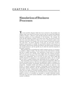 CHAPTER 3  Simulation of Business Processes  T