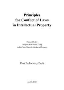 Jurisdiction / Copyright law of the United States / Conflict of property laws / Copyright / Lis alibi pendens / Law of the Republic of China / Conflict of laws / Law / Renvoi