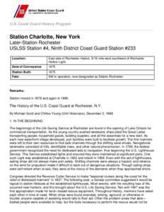 Lifeboat Station Charlotte, New York