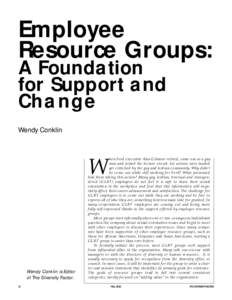 Employee Resource Groups: A Foundation