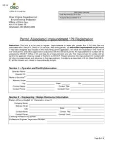 Microsoft Word - IMP-1A. Associated Impoundment FormMod