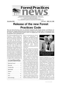 Conservation / Regional Forest Agreement / Forestry Commission / Forest / Old-growth forest / Engaeus / Sustainable forest management / Deforestation / Tasmania / Environment / Forestry / Earth