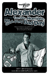 Judith Viorst / Alexander and the Terrible /  Horrible /  No Good /  Very Bad Day / 9