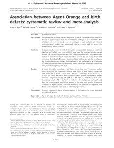 Int. J. Epidemiol. Advance Access published March 16, 2006 Published by Oxford University Press on behalf of the International Epidemiological Association Ó The Author 2006; all rights reserved.