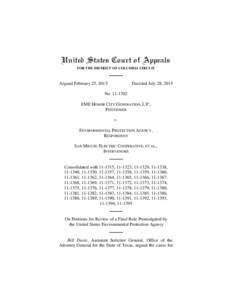 United States Court of Appeals FOR THE DISTRICT OF COLUMBIA CIRCUIT Argued February 25, 2015  Decided July 28, 2015