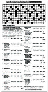 THE JOURNAL SATURDAY PUZZLE 1 E2  V3