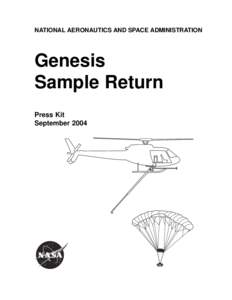 Space plasmas / Planetary science / Genesis / Sample return mission / Sun / Solar wind / Comet / Moon / Solar System / Spaceflight / Space / Discovery program