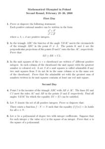 Triangle / Incircle and excircles of a triangle / Polynomial / Angle / Algebraic numbers / Pythagorean theorem / Geometry / Triangle geometry / Triangles