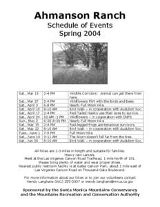 Microsoft Word - Ahmanson Ranch Spring 04 schedule.doc