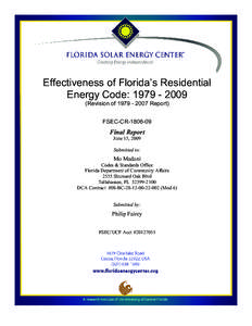 Cost-Effective Energy-Efficiency and Florida’s