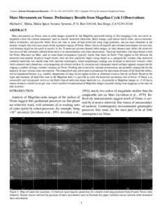 Environmental soil science / Geomorphology / Landslide / Mass wasting / Submarine landslide / Mudslide / Avalanche / Venus / Magellan / Geology / Planetary science / Earth