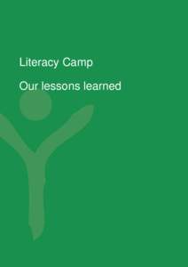 –––––––––-––––––––––––––––––  – Literacy Camp –––––––