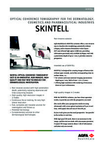 SKINTELL Optical Coherence Tomography for the dermatology, cosmetics and pharmaceutical industries