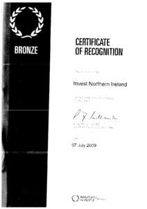 Investors In People Iip Bronze Cerificate Invest NI HR 07-JulyPDF)