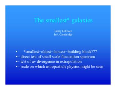 Extragalactic astronomy / Physical cosmology / Astronomy / Local Group / Milky Way Subgroup / Dwarf spheroidal galaxies / Galaxy / Dark matter / Dwarf galaxies