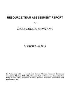 RESOURCE TEAM ASSESSMENT REPORT